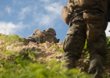 MRF-D Marines maneuver to objective during Tafakula