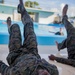 Martial arts instructor hopefuls complete pool workout