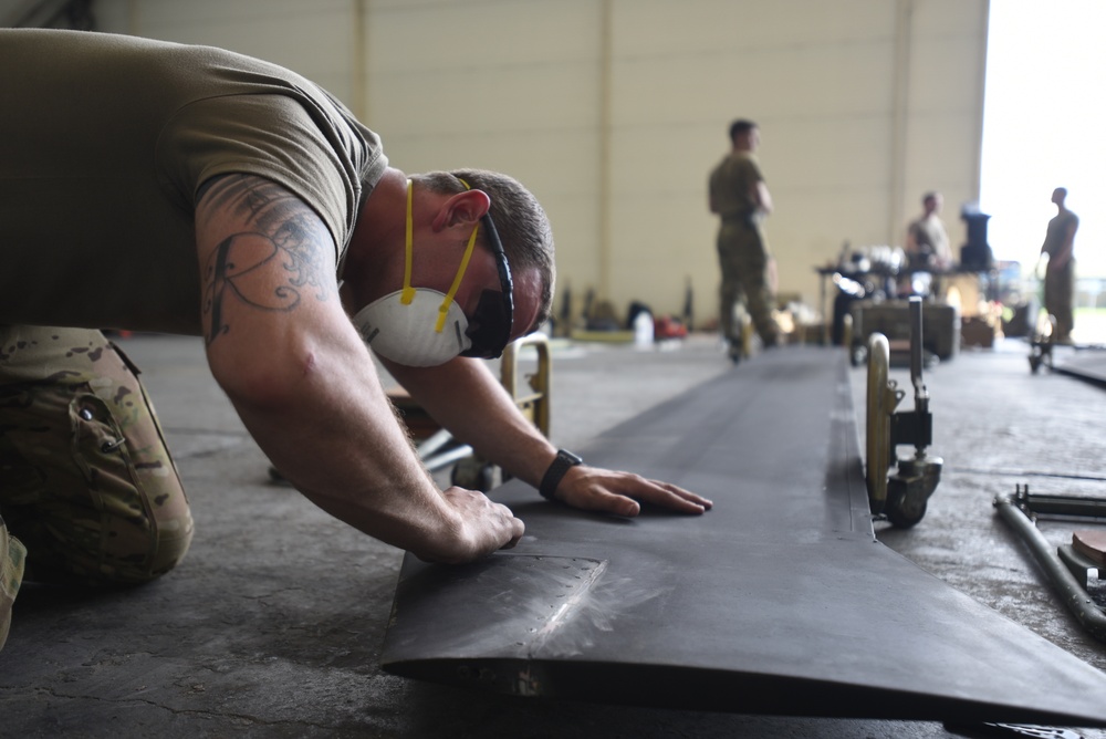 Task Force Viper Soldiers Conduct Major Maintenance during Saber Guardian 19