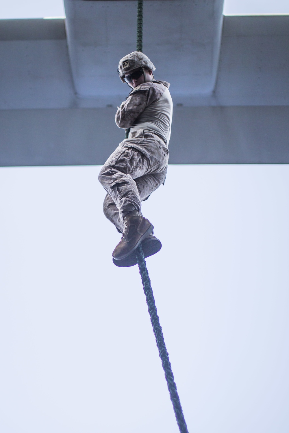 11th MEU static fast-rope aboard USS Boxer