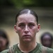 Marine Corps officer candidates receive their EGA