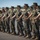 Marine Corps officer candidates conduct close order drill