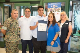 Scholarship awarded to the son of a retired Marine