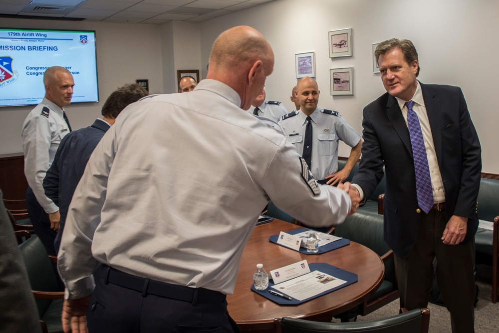 Congressmen Troy Balderson, Michael Turner, Visit 179th Airlift Wing