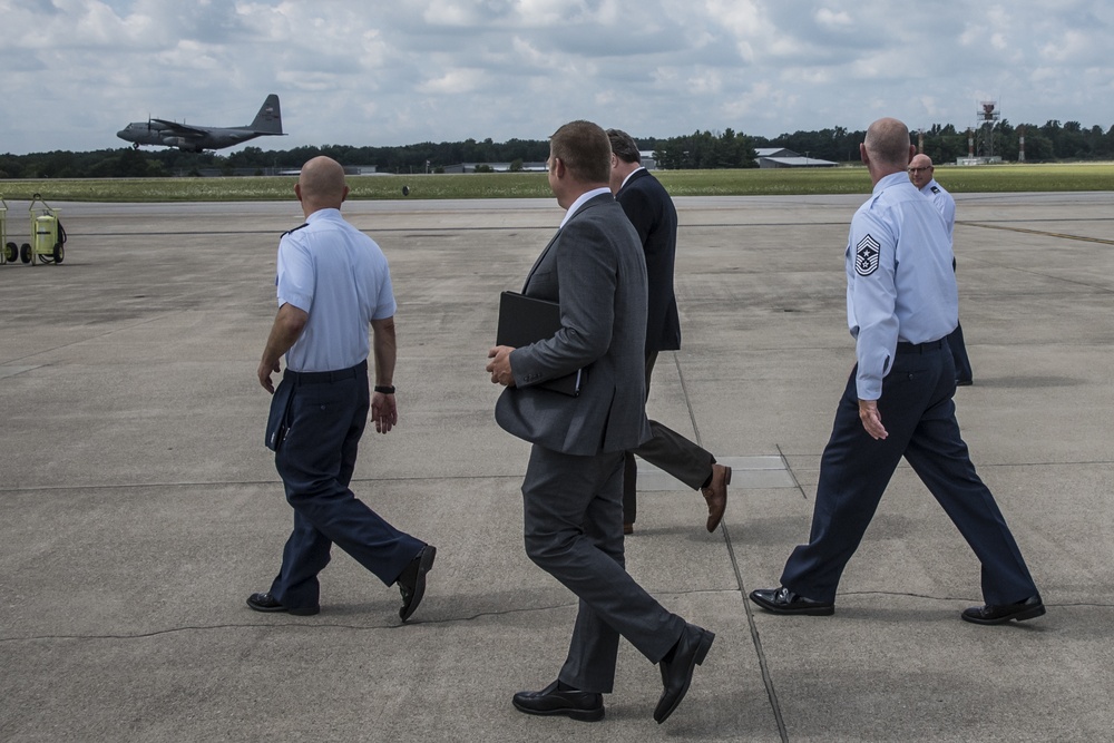 Congressmen Troy Balderson, Michael Turner, Visit 179th Airlift Wing