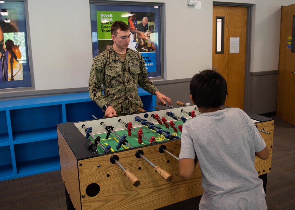 Service Members Visit The Boys &amp; Girls Club During Boise Navy Week