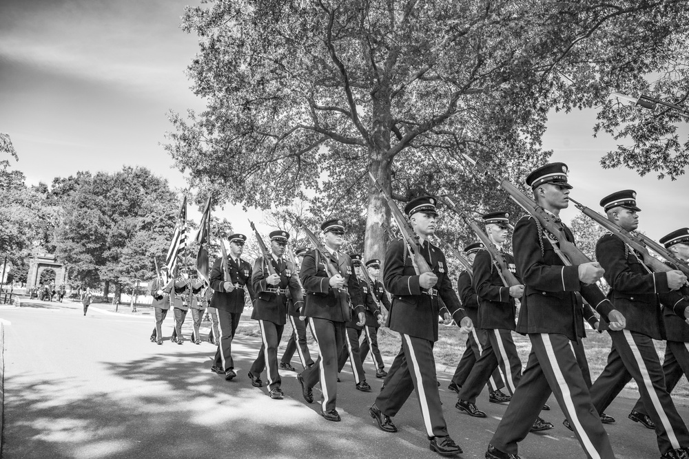 Military Funeral Honors with Funeral Escort are Conducted for U.S. Army Sfc. William Jones in Section 55