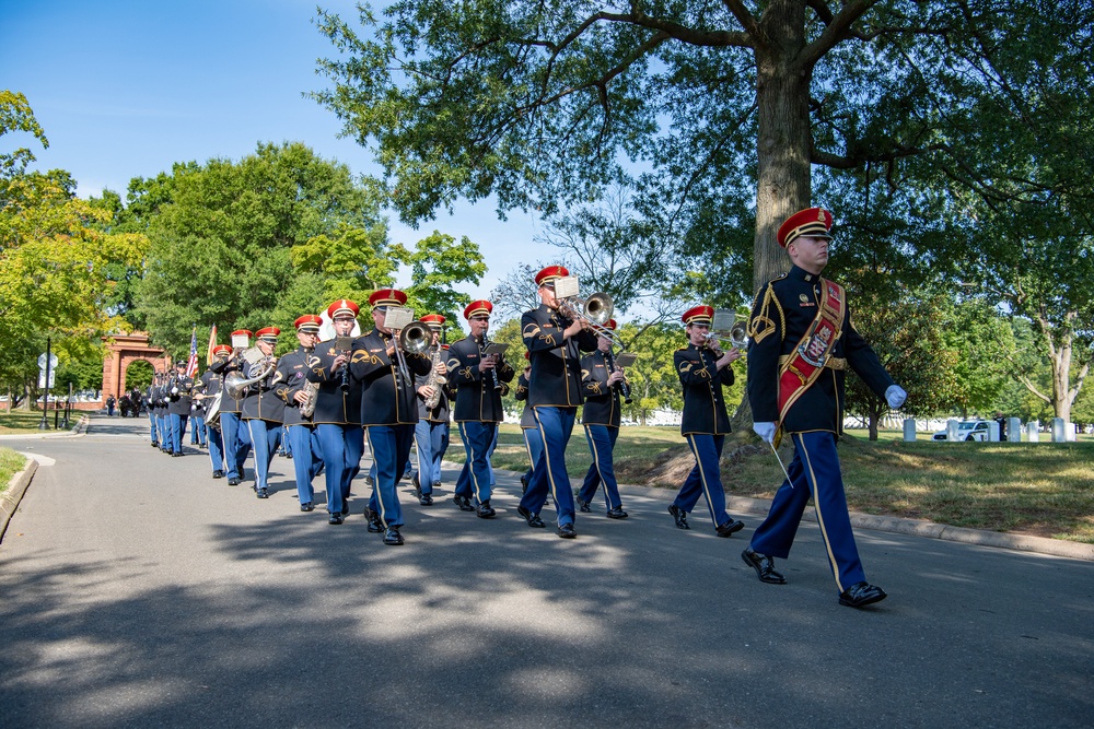 Military Funeral Honors with Funeral Escort are Conducted for U.S. Army Sfc. William Jones in Section 55