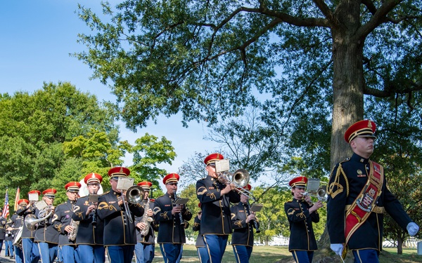 Military Funeral Honors with Funeral Escort are Conducted for U.S. Army Sfc. William Jones in Section 55