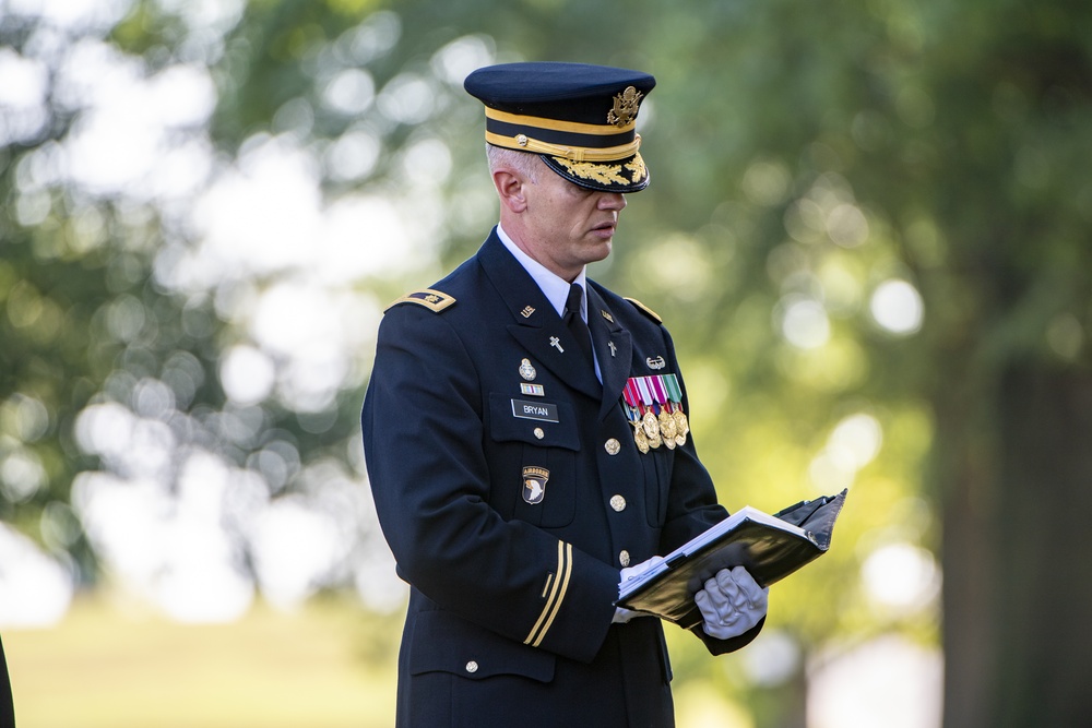 Military Funeral Honors with Funeral Escort are Conducted for U.S. Army Sfc. William Jones in Section 55