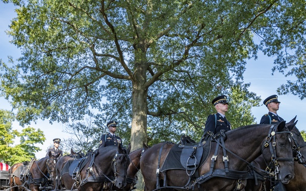 Military Funeral Honors with Funeral Escort are Conducted for U.S. Army Sfc. William Jones in Section 55