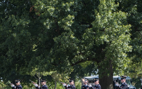 Military Funeral Honors with Funeral Escort are Conducted for U.S. Army Sfc. William Jones in Section 55