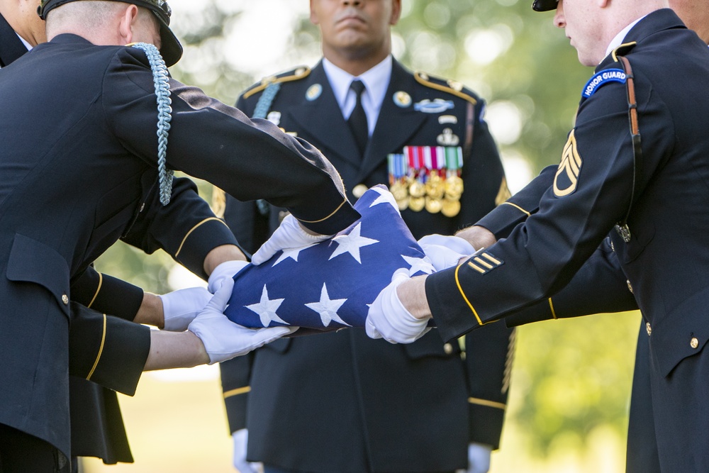 Military Funeral Honors with Funeral Escort are Conducted for U.S. Army Sfc. William Jones in Section 55