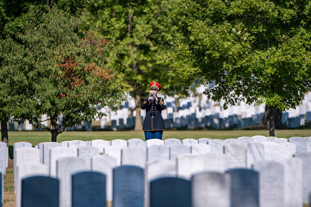 Military Funeral Honors with Funeral Escort are Conducted for U.S. Army Sfc. William Jones in Section 55