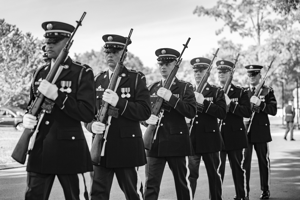 Military Funeral Honors with Funeral Escort are Conducted for U.S. Army Sfc. William Jones in Section 55