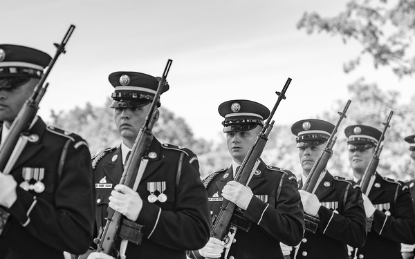Military Funeral Honors with Funeral Escort are Conducted for U.S. Army Sfc. William Jones in Section 55