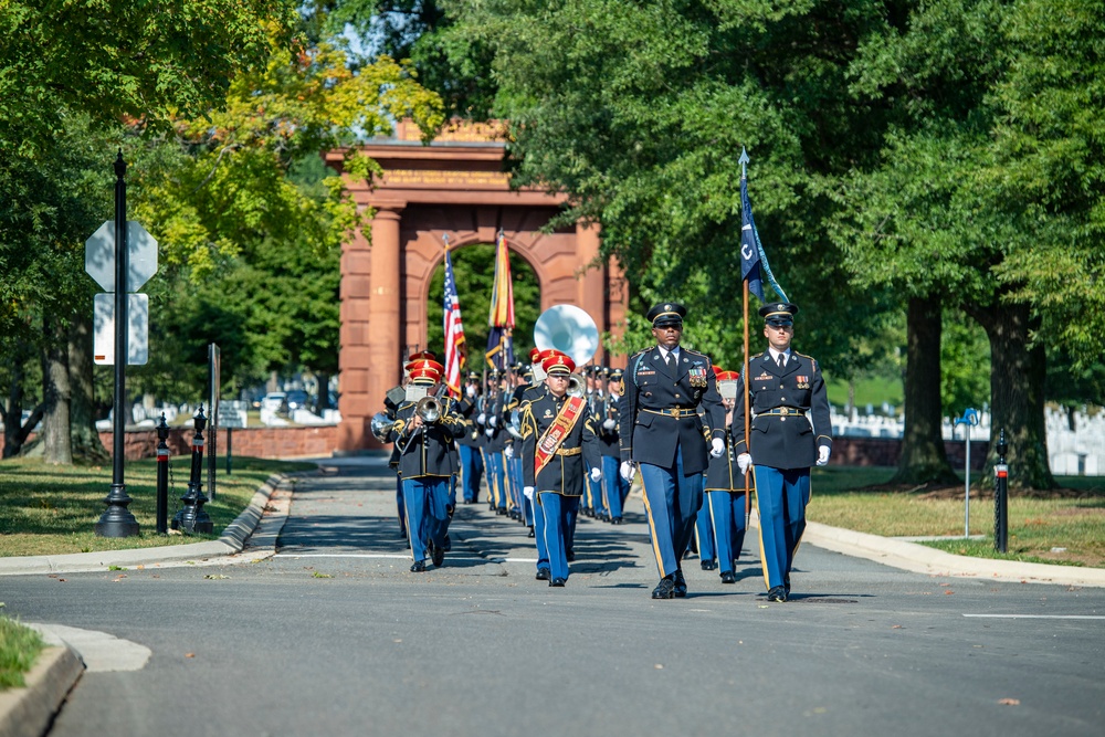 Military Funeral Honors with Funeral Escort are Conducted for U.S. Army Sfc. William Jones in Section 55