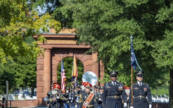 Military Funeral Honors with Funeral Escort are Conducted for U.S. Army Sfc. William Jones in Section 55