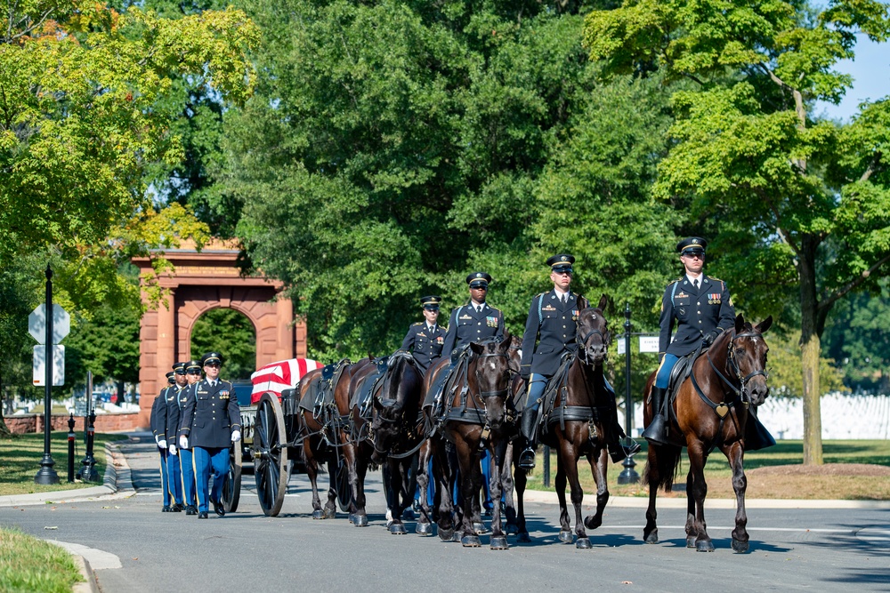 Military Funeral Honors with Funeral Escort are Conducted for U.S. Army Sfc. William Jones in Section 55