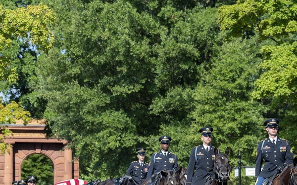 Military Funeral Honors with Funeral Escort are Conducted for U.S. Army Sfc. William Jones in Section 55
