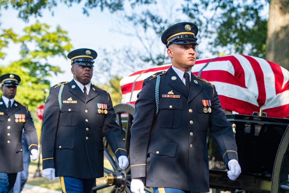 Military Funeral Honors with Funeral Escort are Conducted for U.S. Army Sfc. William Jones in Section 55