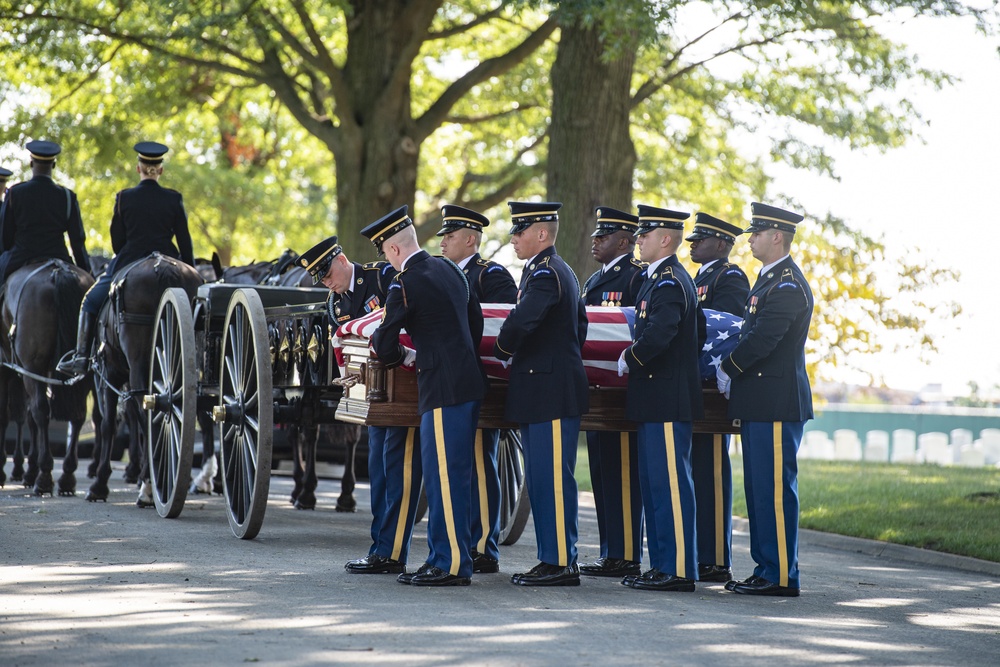 Military Funeral Honors with Funeral Escort are Conducted for U.S. Army Sfc. William Jones in Section 55