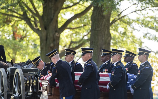 Military Funeral Honors with Funeral Escort are Conducted for U.S. Army Sfc. William Jones in Section 55