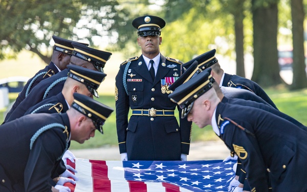 Military Funeral Honors with Funeral Escort are Conducted for U.S. Army Sfc. William Jones in Section 55