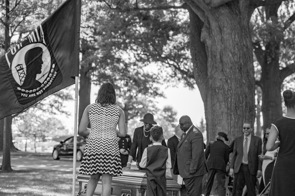 Military Funeral Honors with Funeral Escort are Conducted for U.S. Army Sfc. William Jones in Section 55