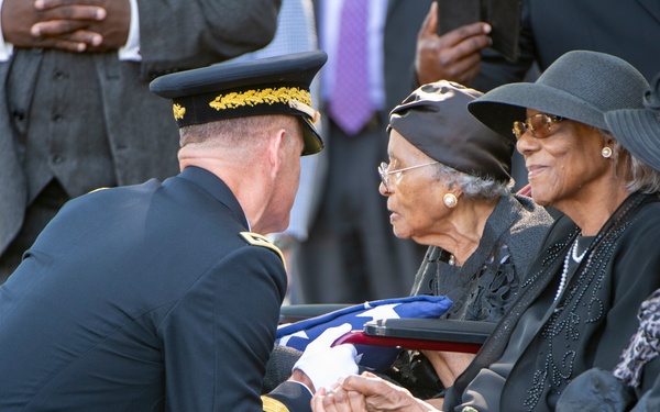 Military Funeral Honors with Funeral Escort are Conducted for U.S. Army Sfc. William Jones in Section 55