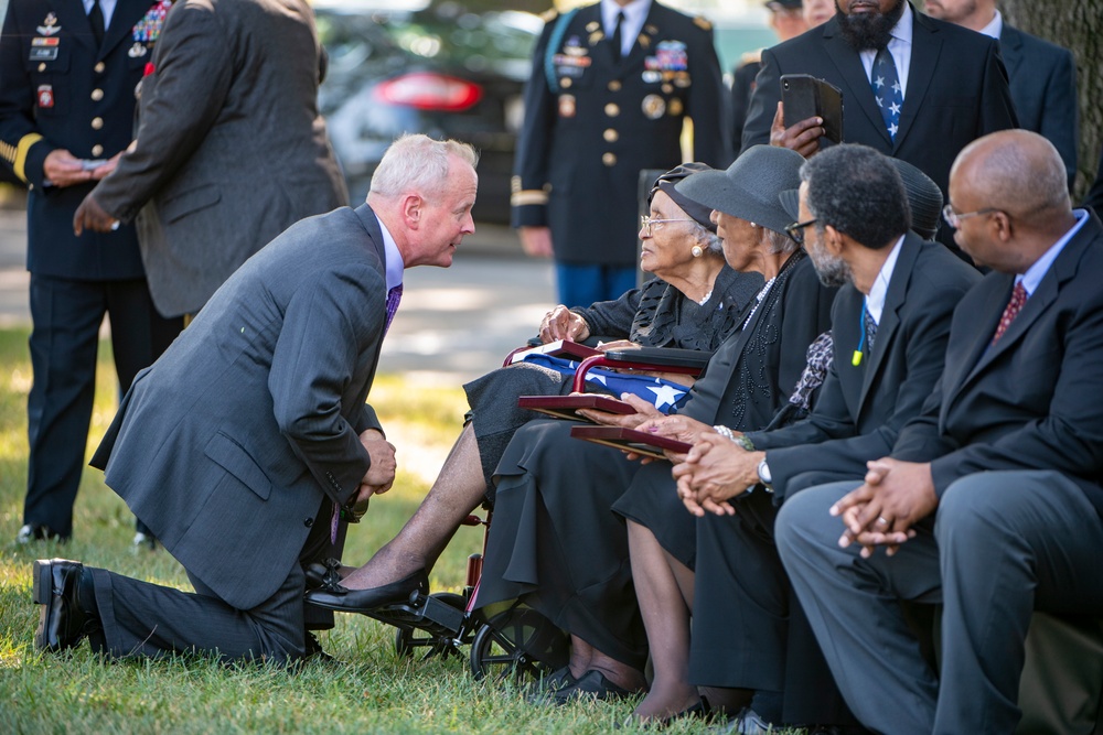 Military Funeral Honors with Funeral Escort are Conducted for U.S. Army Sfc. William Jones in Section 55