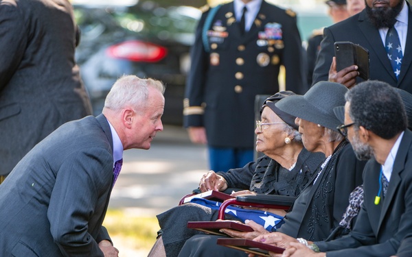 Military Funeral Honors with Funeral Escort are Conducted for U.S. Army Sfc. William Jones in Section 55