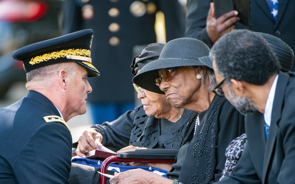 Military Funeral Honors with Funeral Escort are Conducted for U.S. Army Sfc. William Jones in Section 55