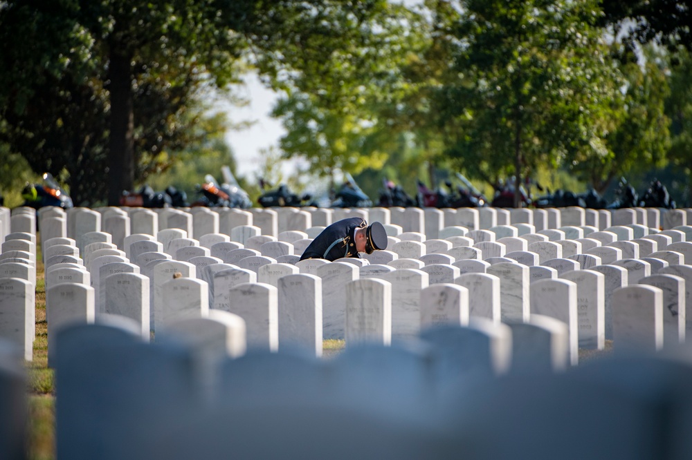 Military Funeral Honors with Funeral Escort are Conducted for U.S. Army Sfc. William Jones in Section 55