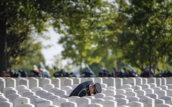 Military Funeral Honors with Funeral Escort are Conducted for U.S. Army Sfc. William Jones in Section 55