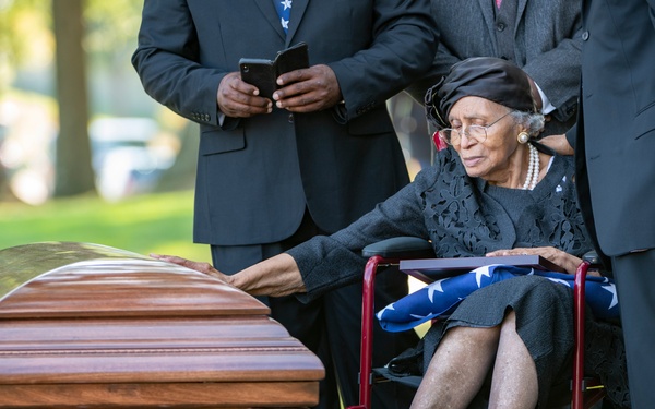 Military Funeral Honors with Funeral Escort are Conducted for U.S. Army Sfc. William Jones in Section 55