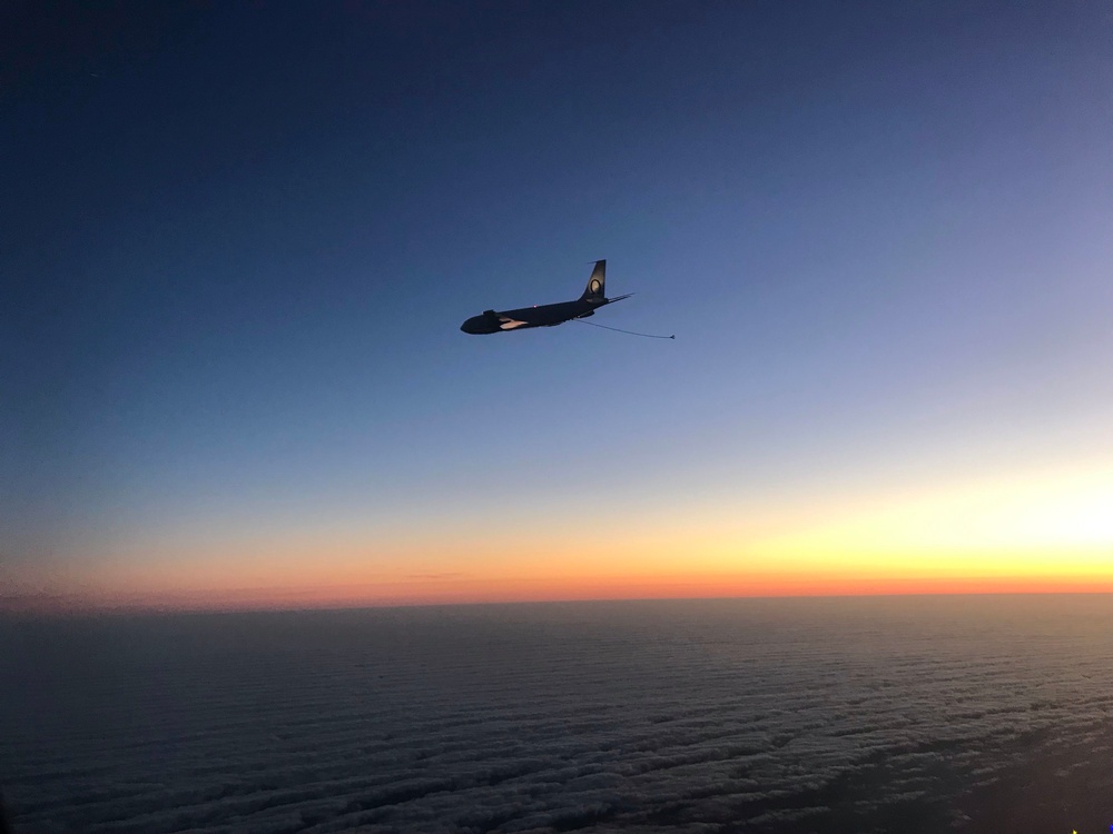 VX-1 E-2D Aerial Refueling at Night