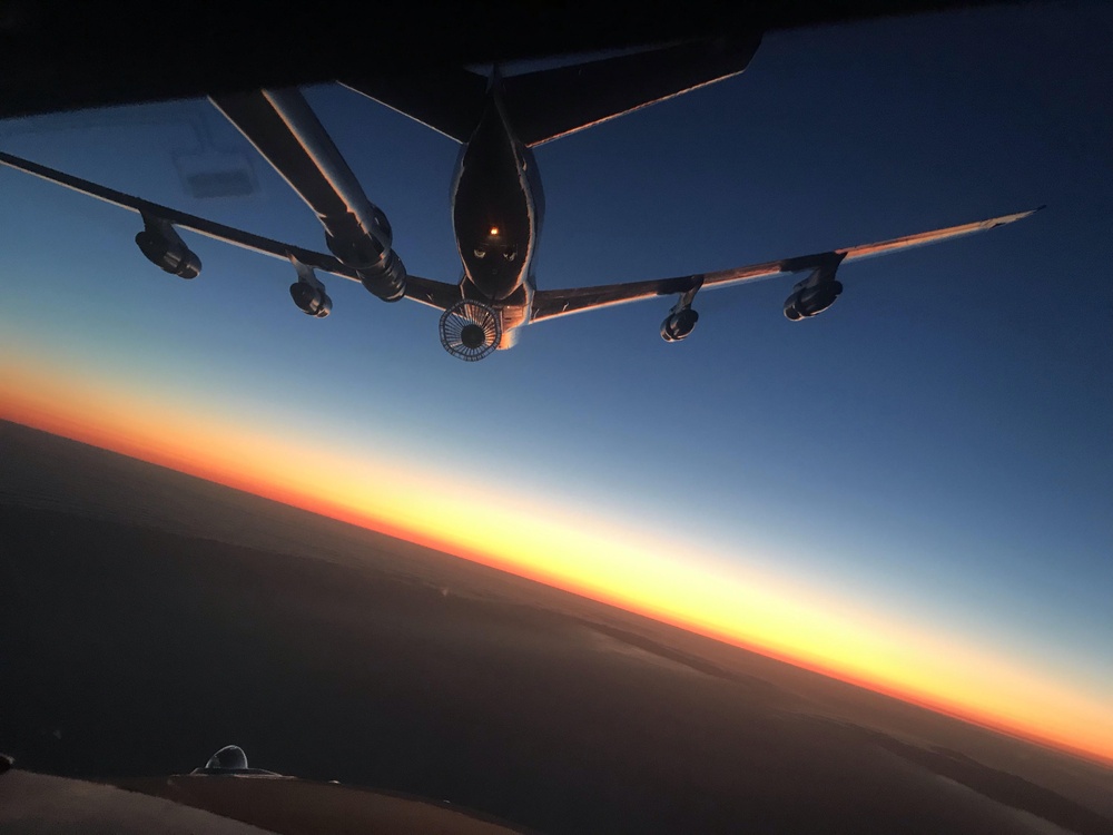 VX-1 E-2D Aerial Refueling at Night