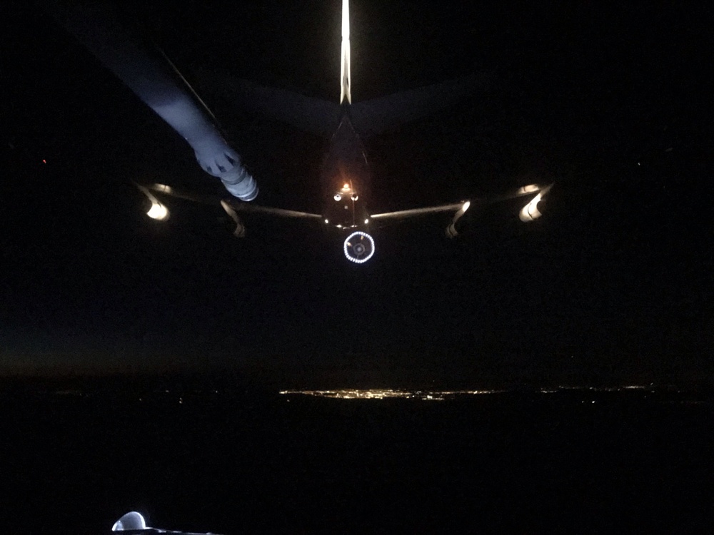 VX-1 E-2D Aerial Refueling at Night