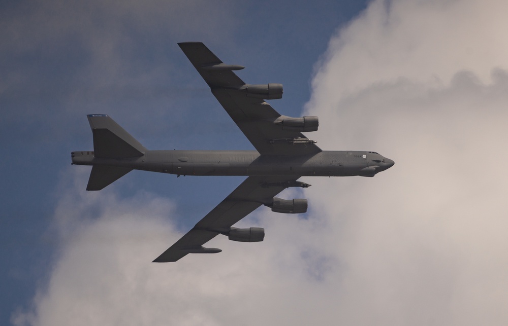 B-52H Stratofortress Flies Over NAS Corpus Christi
