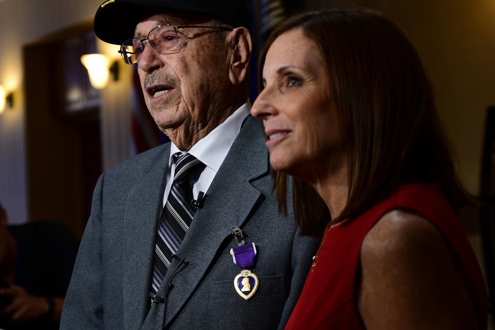 World War II veteran awarded Purple Heart