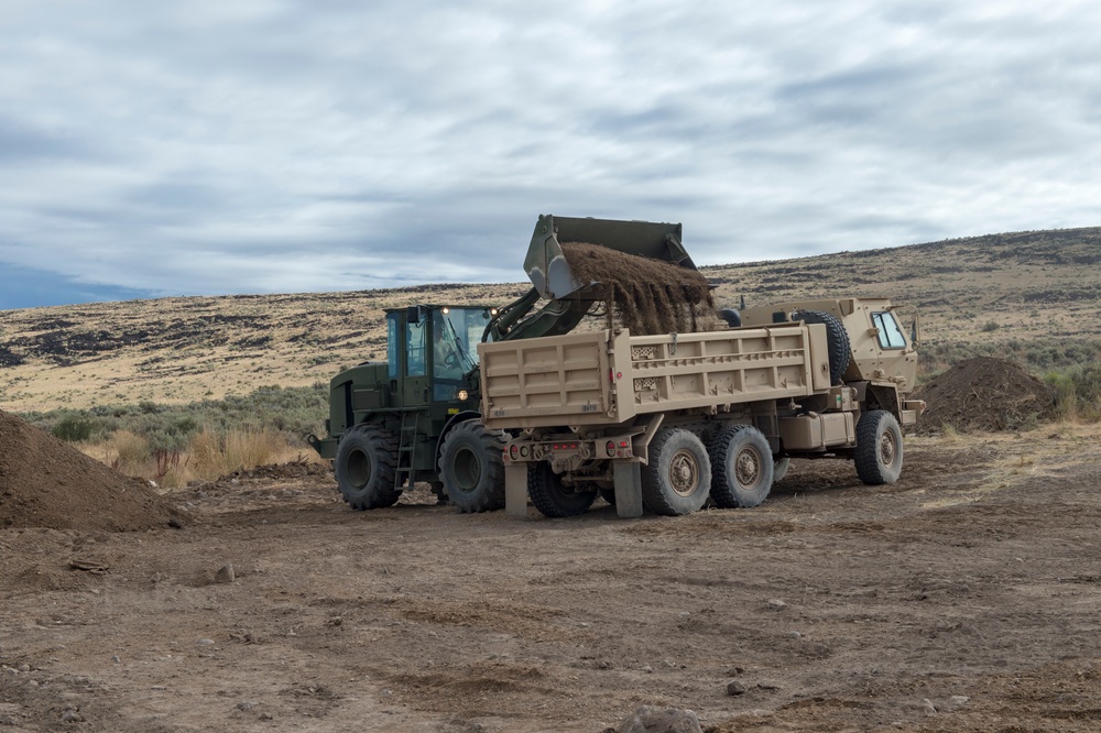 Building a Road at Duck Valley Indian Reservation