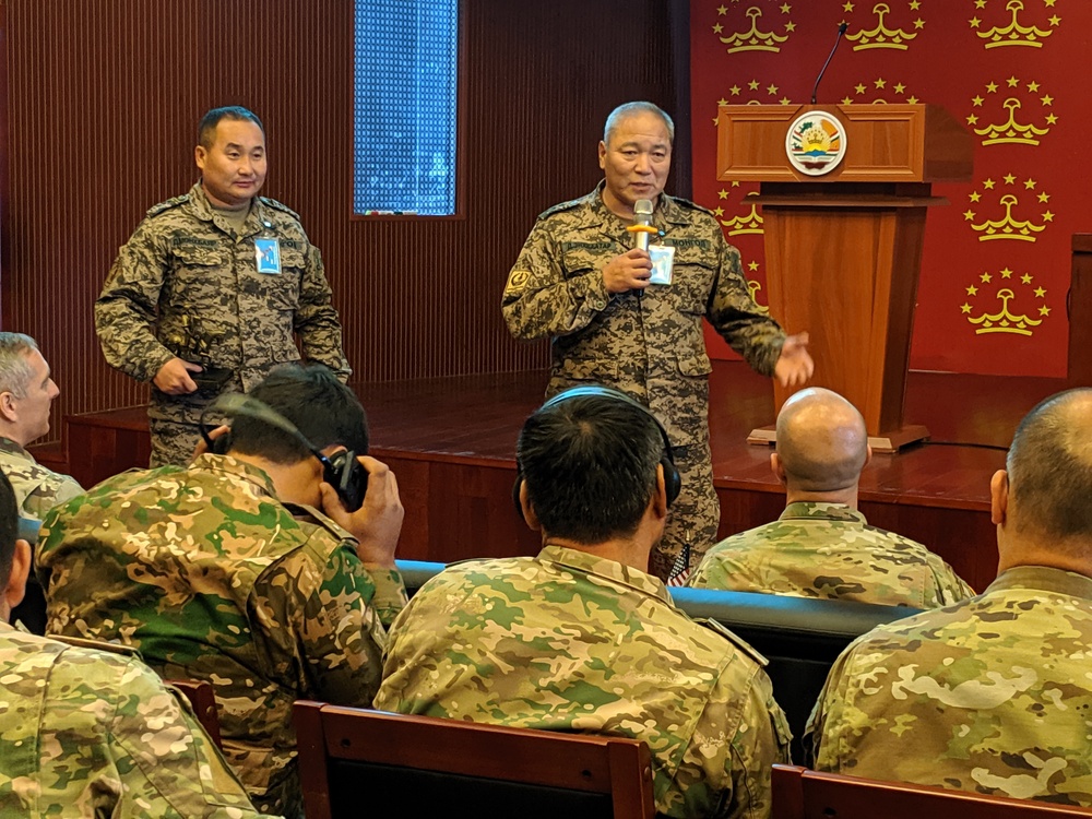 Mongolian Colonel Addresses Attendees of Exercise Regional Cooperation 2019