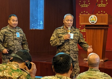 Mongolian Colonel Addresses Attendees of Exercise Regional Cooperation 2019