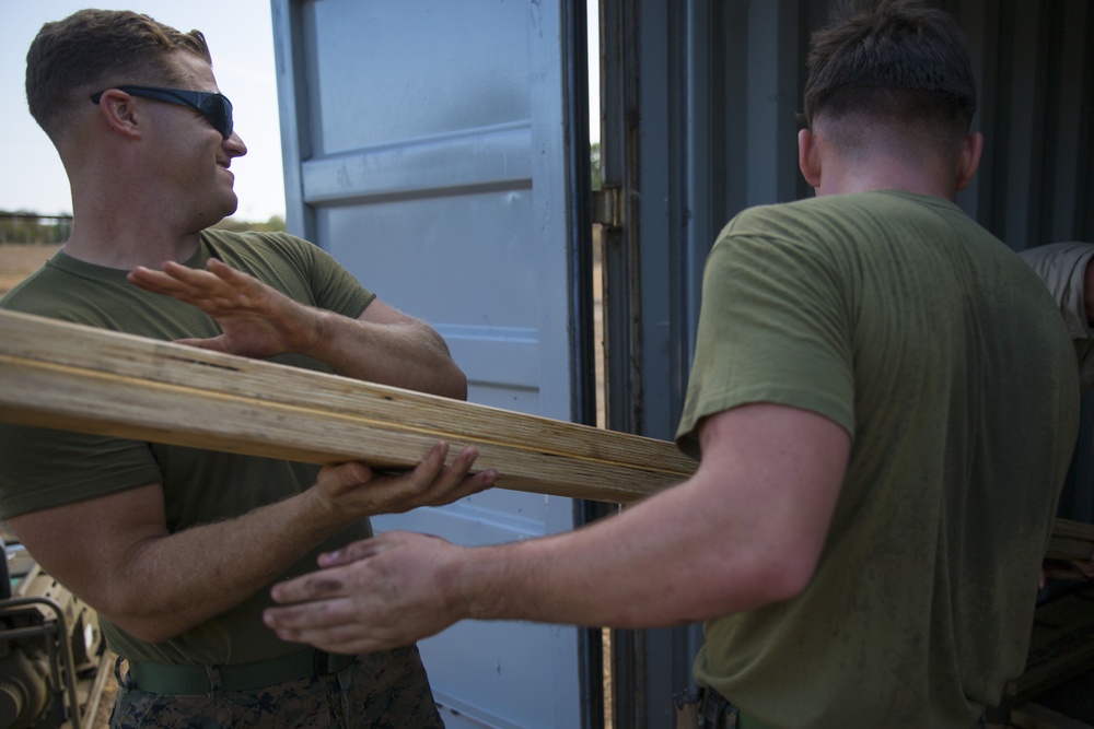 MRF-D Marines prepare for construction during Hari'i Hamutuk 2019
