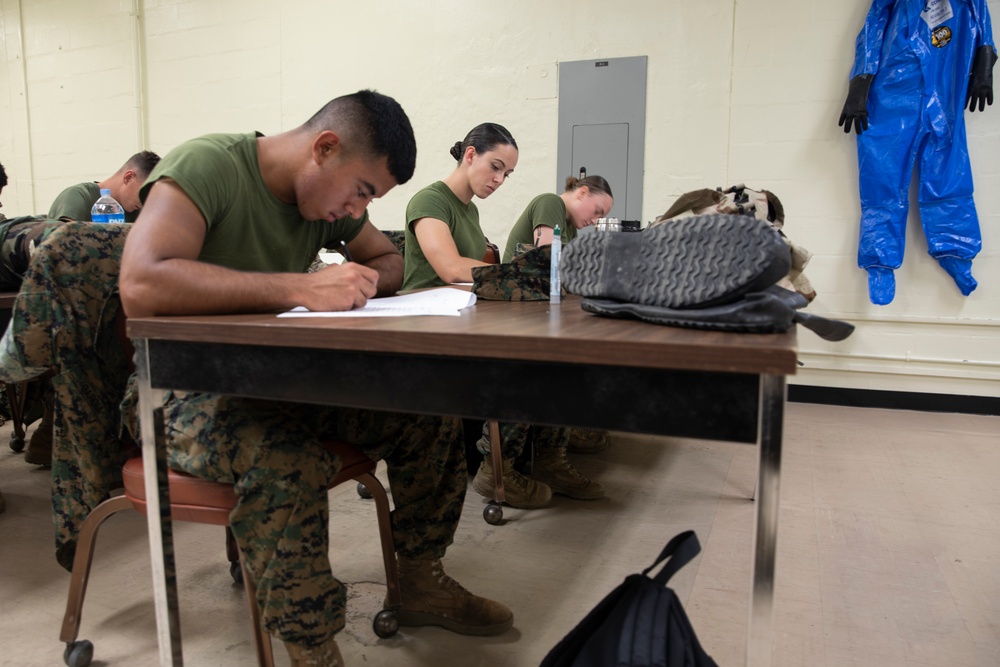 Seek, Search, Purify | 3rd MLG Marines participate in an reconnaissance, surveillance and decontamination course