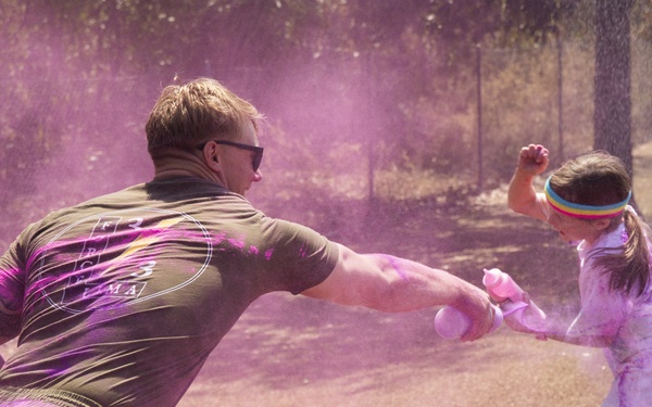 MRF-D Marines volunteer at a color run at Girraween Primary School