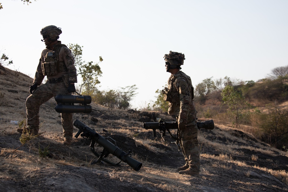 Javelin and Carl Gustav Range at Garuda Shield 19