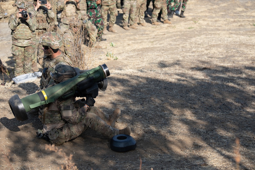 Javelin and Carl Gustav Range at Garuda Shield 19