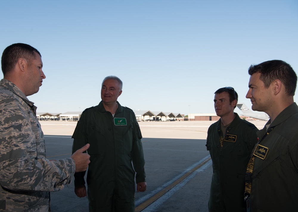 Pilot exchange program: RAF air attache learned RAF role at Whiteman AFB